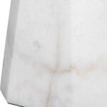 MODERN GRAY SHADE WHITE MARBLE TABLE LAMP