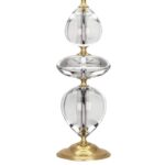 ORLANDO BRASS AND CLEAR CRYSTAL TABLE LAMP