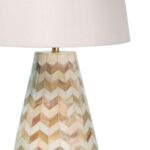 CHEVRON NATURAL ACCENT TABLE LAMP