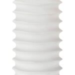 MODERN WHITE METAL COLUMN TABLE LAMP