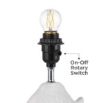 HIGH TROPICAL FISH WHITE CERAMIC LAMP