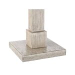 COASTAL RUSTIC PICKLED WOOD FLOOR LAMP