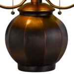 DRAGON FLY TIFFANY STYLE GLASS ACCENT LAMPc