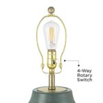 BLUE GOLD GLASS NIGHT LIGHT LAMP