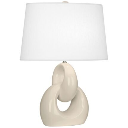FUSION MODERN BONE CERAMIC TABLE LAMP