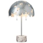 LILAC MARBLE DOME TABLE LAMP
