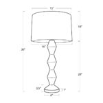 BUFFET BLACK SHADE TABLE LAMP