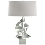 HIGH STERLING TWOFOLD TABLE LAMP