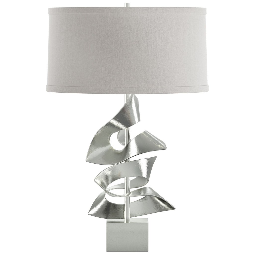 446_image1 HIGH STERLING TWOFOLD TABLE LAMP