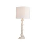 IVORY RICESTONE TABLE LAMP