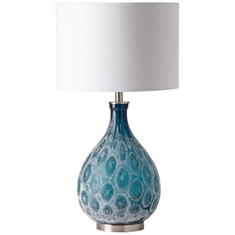 BLUE REACTIVE GLASS TABLE LAMP