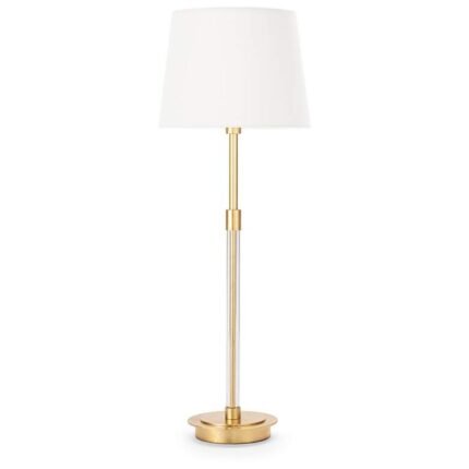 CRYSTAL AND GOLD BUFFET TABLE LAMP