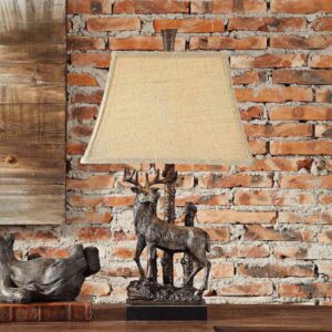 DEER BRONZE TABLE LAMP