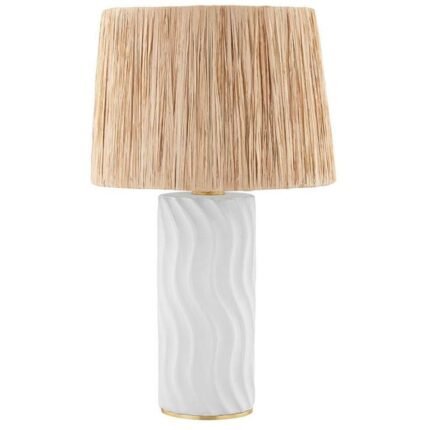 DANIELLA WHITE CERAMIC TABLE LAMP