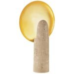 ANTIQUE BRASS ECLIPSE TABLE LAMP