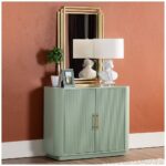 RESIN AND CRYSTAL WHITE TABLE LAMP