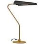 BRASS TABLE LAMP WITH MATTE BLACK SHADE