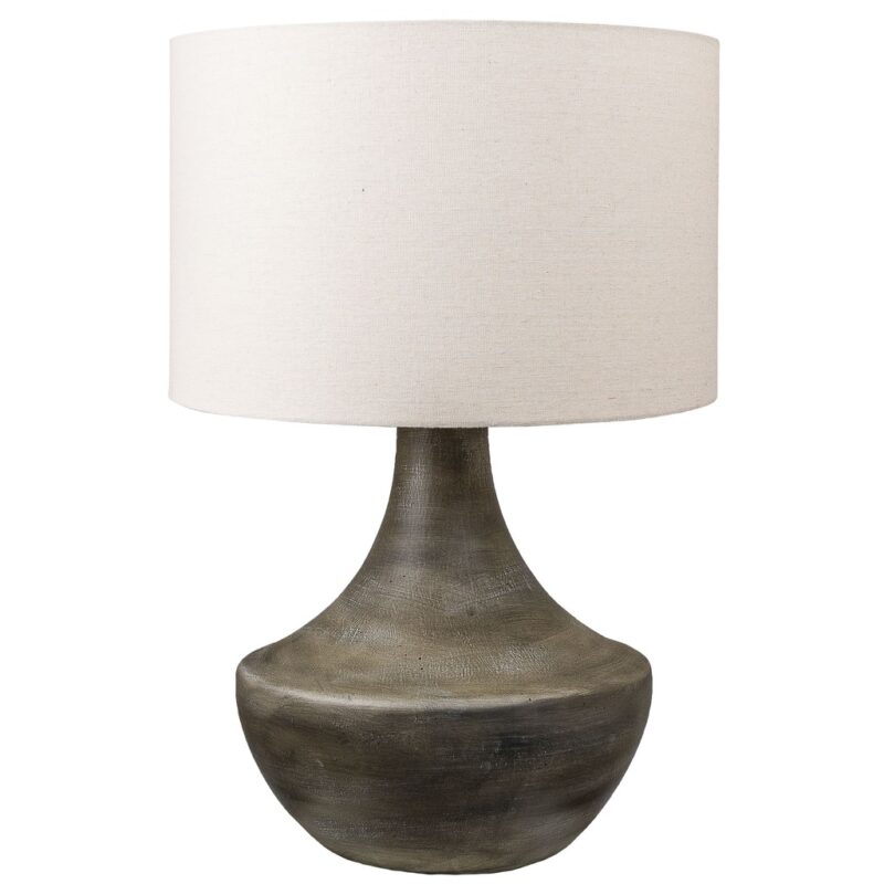 GRAY HYDROCAL TABLE LAMP