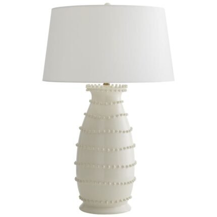 IVORY CERAMIC TABLE LAMP