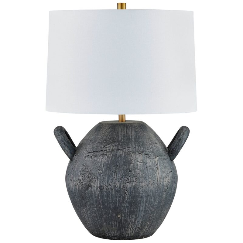 CHARCOAL BLACK JUG TABLE LAMP