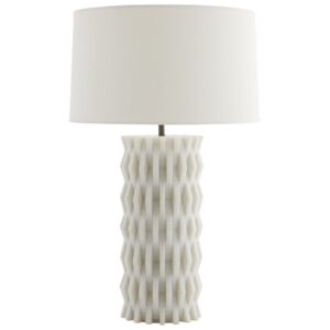 IVORY RICESTONE TABLE LAMP