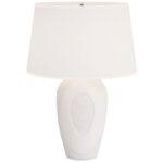WHITE PORCELAIN TABLE LAMP