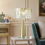 POLISHED BRASS STEEL TABLE LAMP