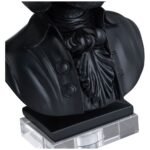 RESIN AND CRYSTAL BLACK TABLE LAMP