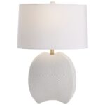 CERAMIC WHITE TABLE LAMP