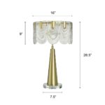 POLISHED BRASS STEEL TABLE LAMP