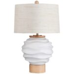 MODERN WHITE CERAMIC TABLE LAMP