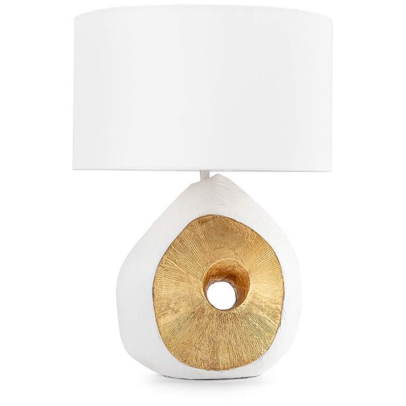 WHITE GOLD TABLE LAMP