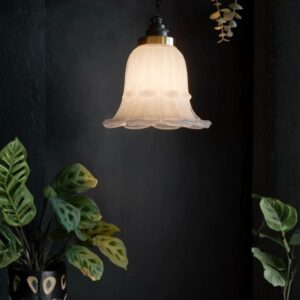 FROSTED WHITE VINTAGE STYLE GLASS EASYFIT CEILING LIGHT