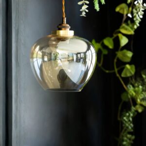 EASYFIT CHAMPAGNE GLASS CEILING LIGHT SHADE
