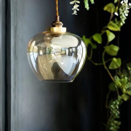 EASYFIT CHAMPAGNE GLASS CEILING LIGHT SHADE