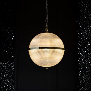 PARISIAN GOLD GLASS GLOBE CEILING LIGHT