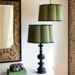 GREEN SCALLOPED EASYFIT LAMPSHADE