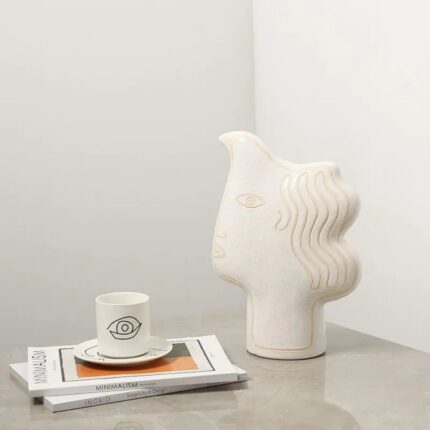 THE MYSTIC HUMAN FACE DECOR WHITE