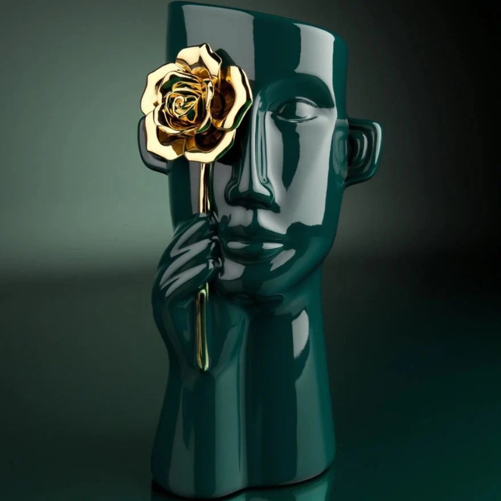 1 IMPERIAL GLOW CERAMIC ACCENT VASE