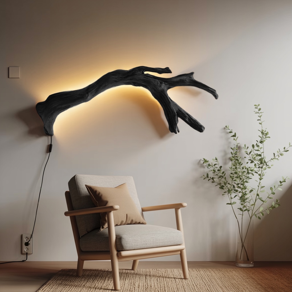 12_modern_organic_branch_4 MODERN ORGANIC BRANCH LED WALL LAMP BLACK