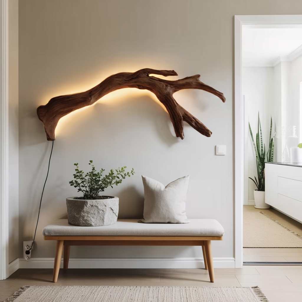 12_modern_organic_branch_7 MODERN ORGANIC BRANCH LED WALL LAMP WALNUT