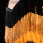 TIGER PRINT DOUBLE TASSEL EDGE CEILING LIGHT