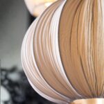 NATURAL PLEATED CLUSTER CEILING LIGHT