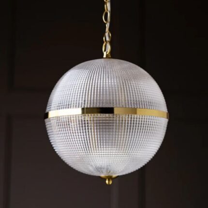 PARISIAN GOLD GLASS GLOBE CEILING LIGHT