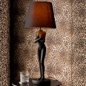 BLACK NAKED LADY TABLE LAMP