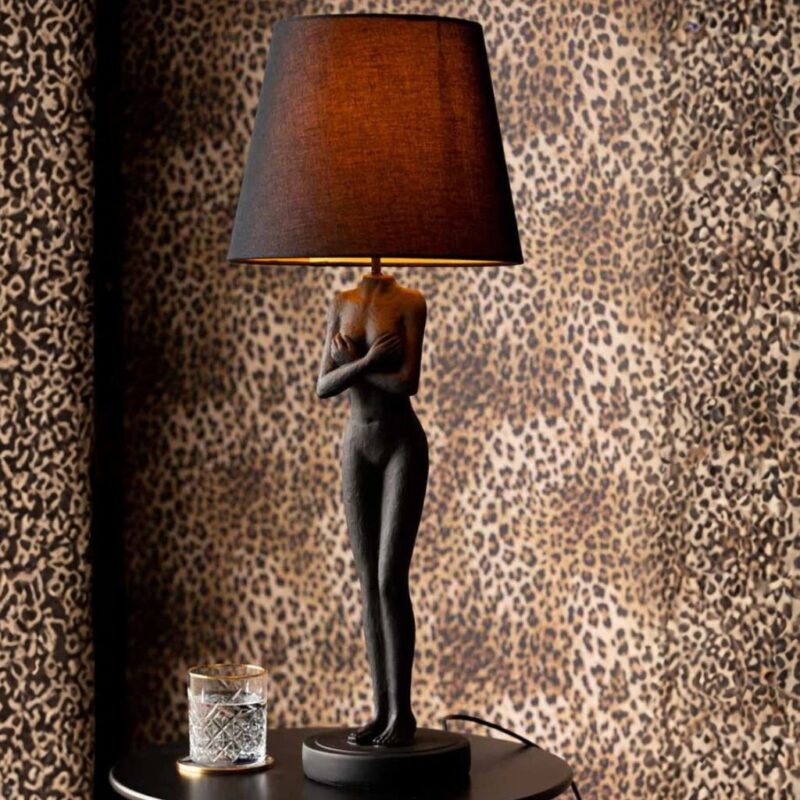 BLACK NAKED LADY TABLE LAMP