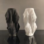 FLOW FORM VASE BLACK