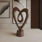 RUSTIC 3D WOOD ART FOR LIVING ROOM WALNUT
