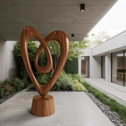 RUSTIC 3D WOOD ART FOR LIVING ROOM BROWN