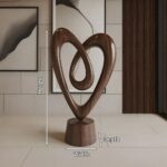 RUSTIC 3D WOOD ART FOR LIVING ROOM WALNUT